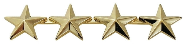 4 Stars, 2 Posts & Clutch Backs, Pairs, 5/8" High