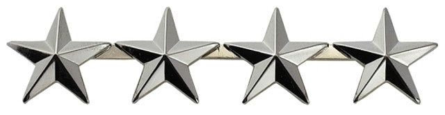 4 Stars, 2 Posts & Clutch Backs, Pairs, 5/8" High