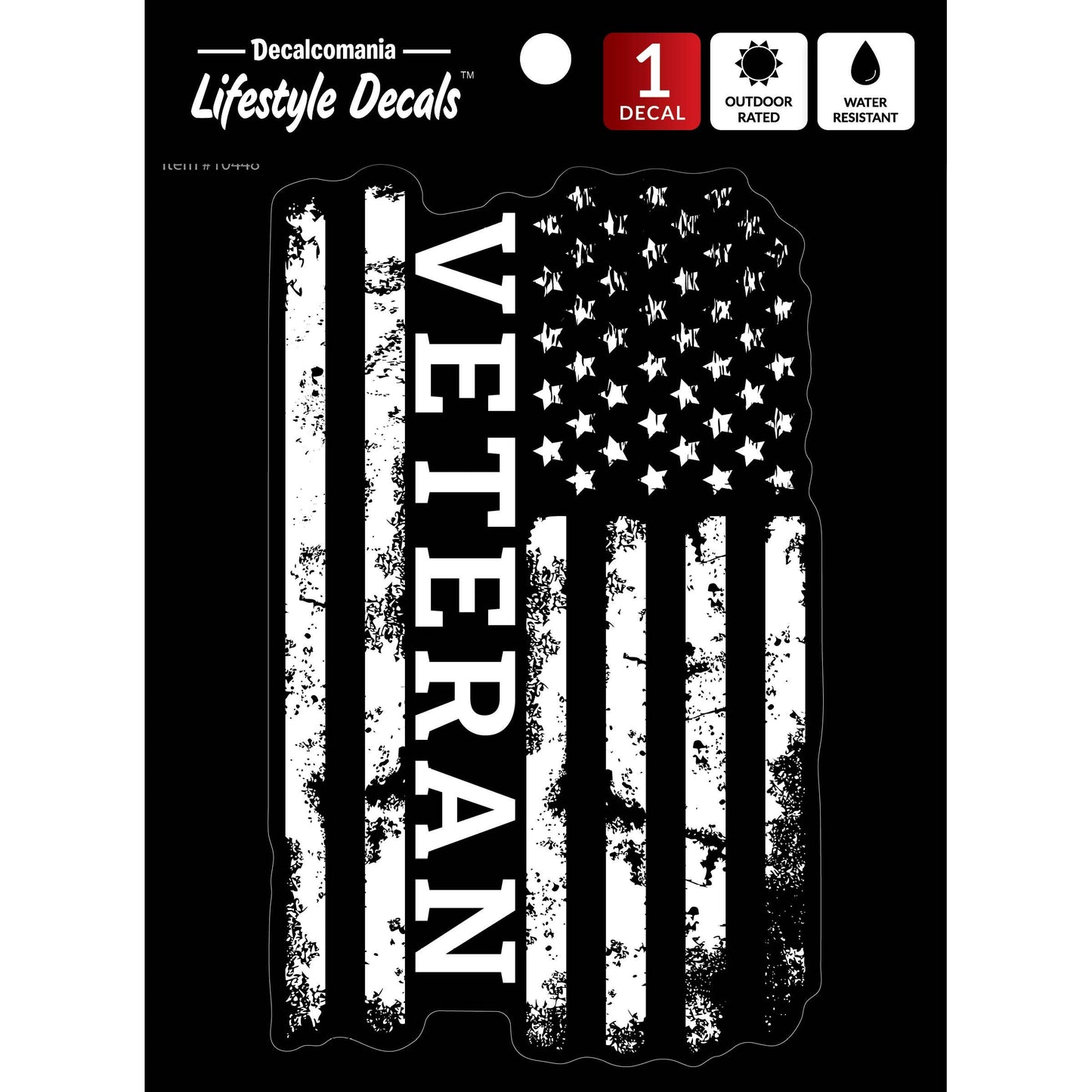 Veteran Flag Car Sticker Decal