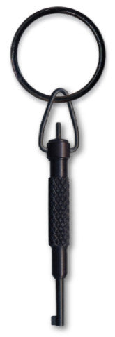 Short Round Swivel Key - Black