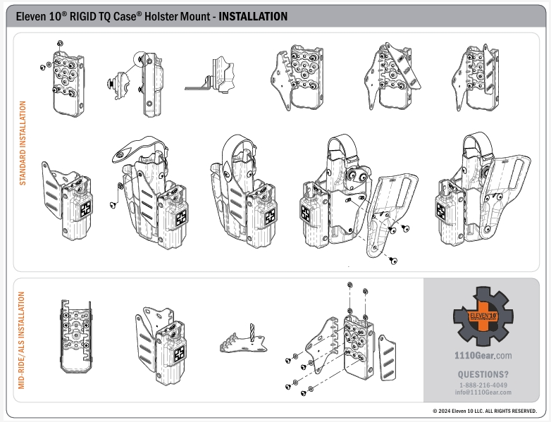 RIGID TQ Case Holster Mount - Non-RDS