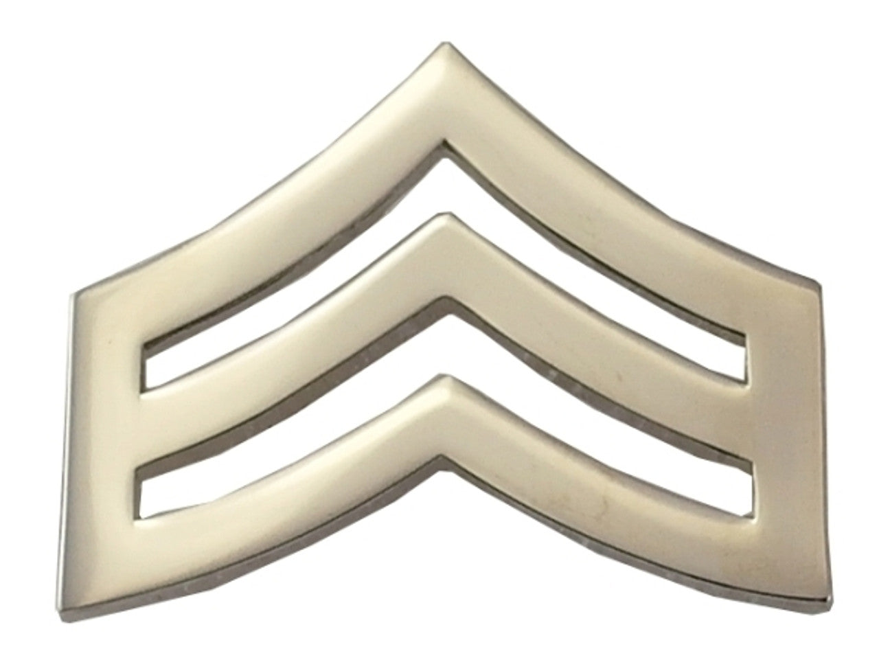 SGT Chevron, 2 Posts & Clutch Backs, Pairs, Regular-1" Wide