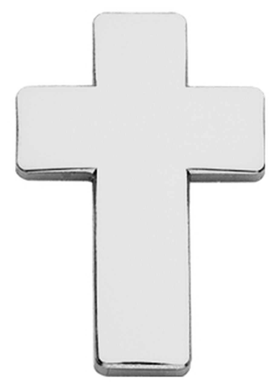 Chaplain Cross, 2 Posts & Clutch Backs, Pairs, 1" High
