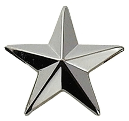 1 Star, 1 Post & Clutch Back, Pairs, 3/16" High
