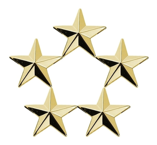 5 Star Cluster, 2 Posts & Clutch Backs, (7/16 Stars)