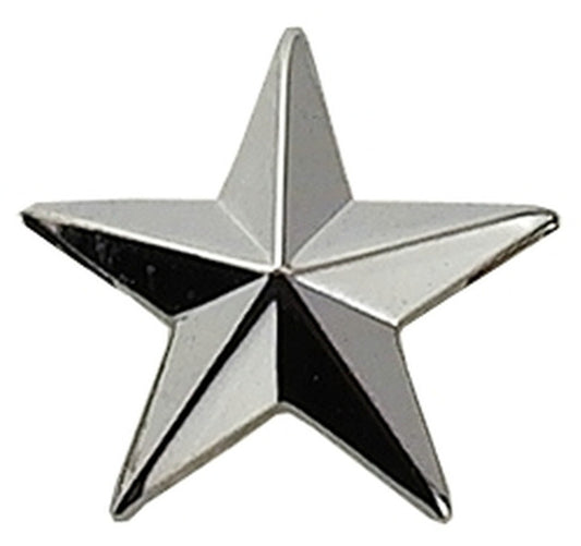 1 Star, 1 Post & Clutch Back, Pairs, 1/2" High