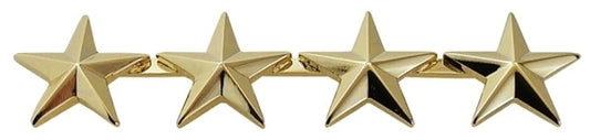 4 Stars, 2 Posts & Clutch Backs, Pairs, 5/8" High
