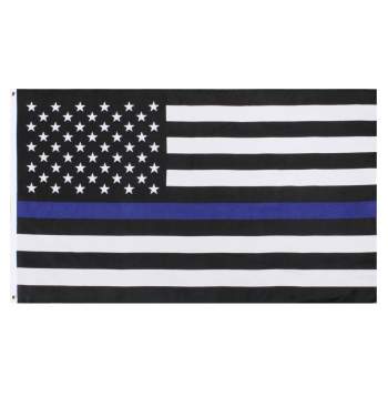 Thin Blue Line U.S. Flag