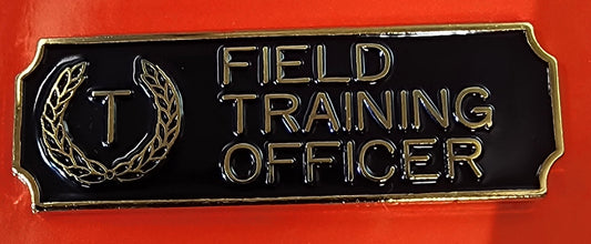 Award Bar - Field Training Officer - Gold with Black Enamel