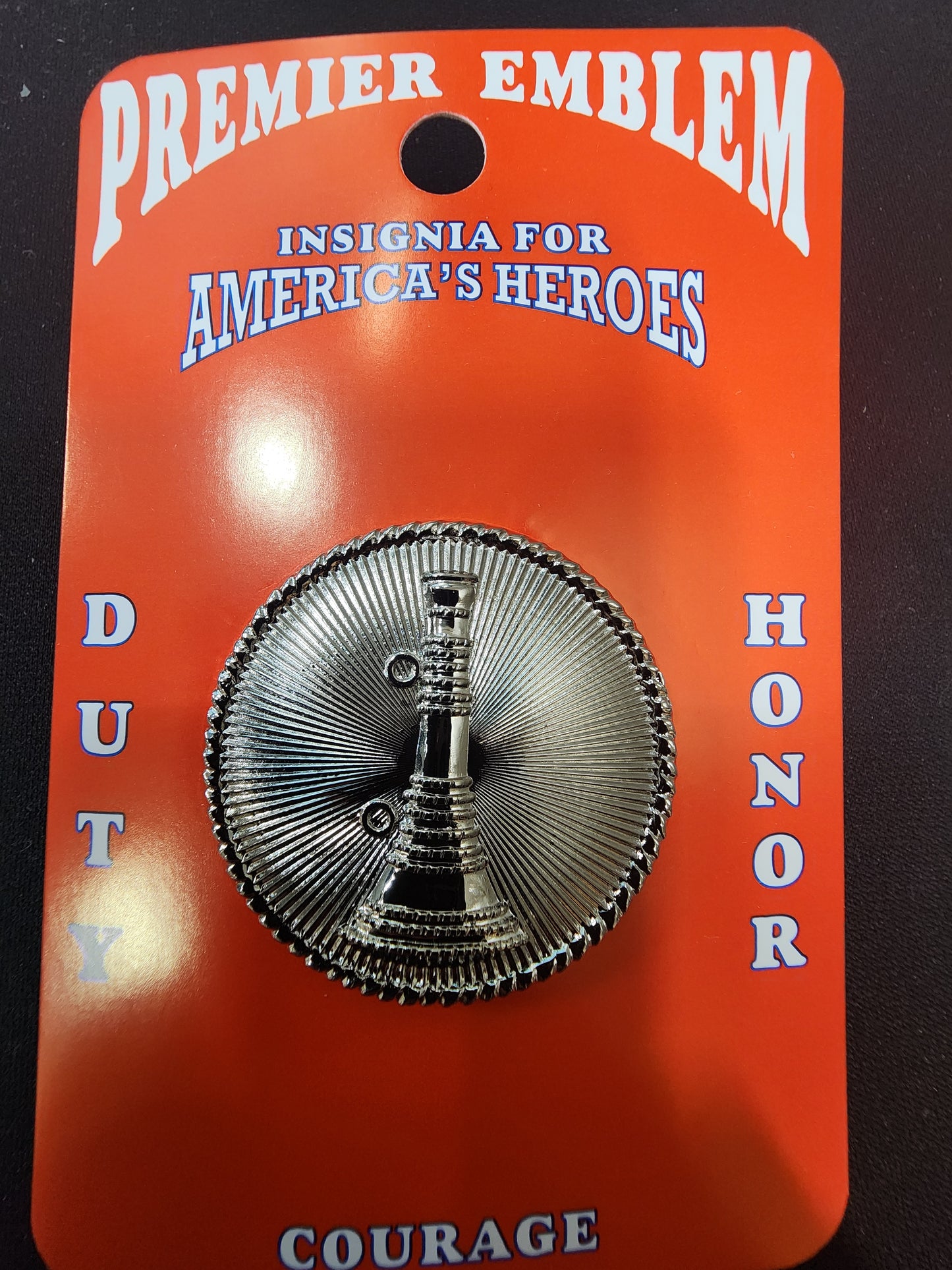 1 5/8" SINGLE BUGLE SILVER HAT DISC