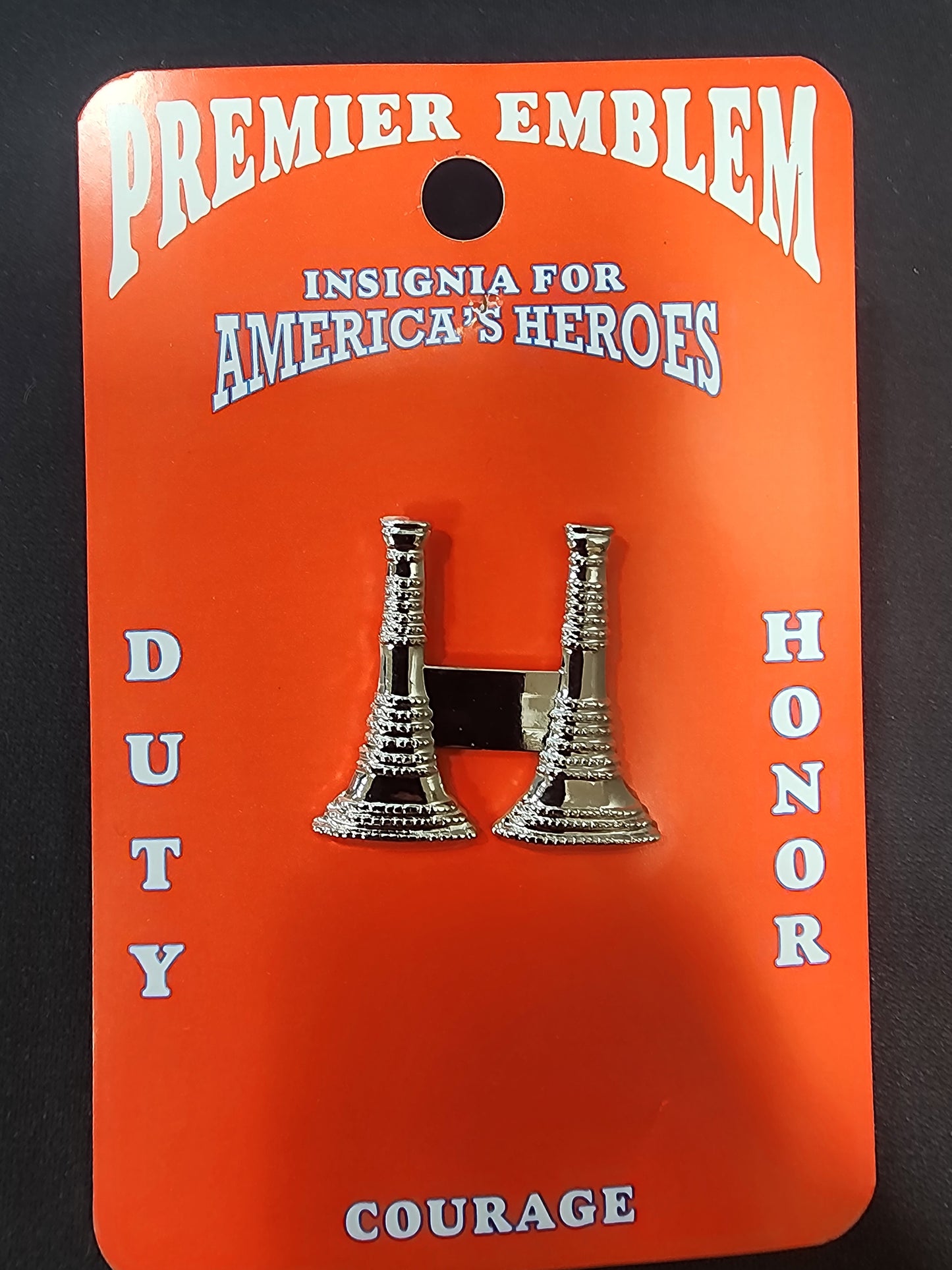 1 1/4"  2 PARALLEL BUGLE SILVER