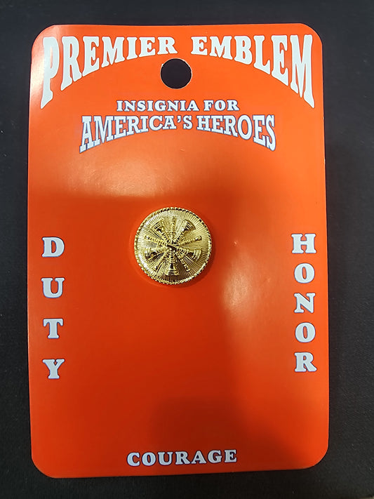 1/2" Five Crossed Bugles - Gold Tie Tac