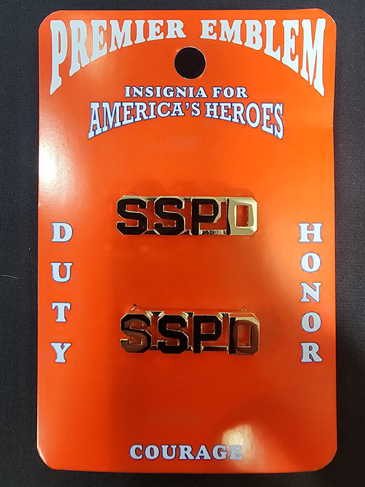 3/8" Gold Cutout Letters - SSPD