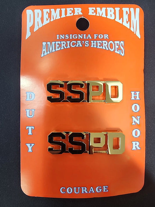 1/2" Gold Cutout Letters - SSPD