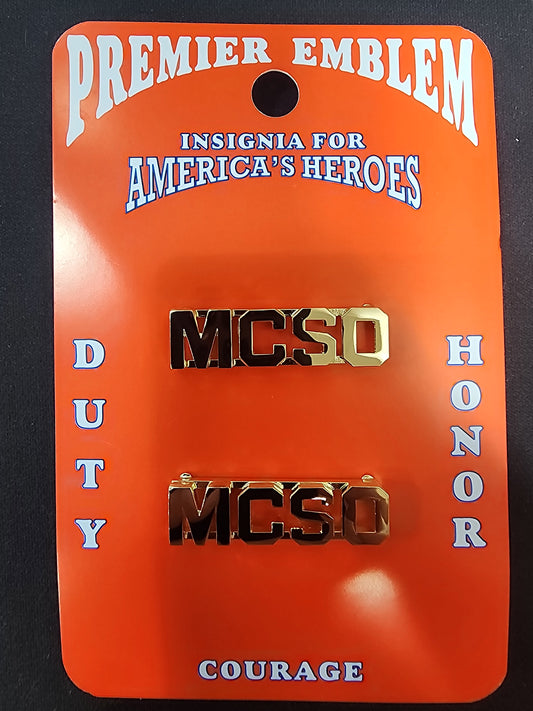 3/8" Gold Cutout Letters - MCSO