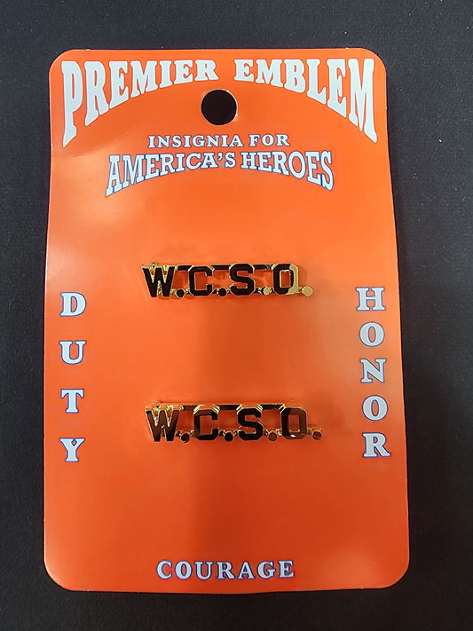 1/4" Gold Cutout Letters - WCSO