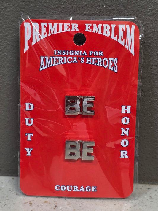 1/2" Silver Cutout Letters - BE
