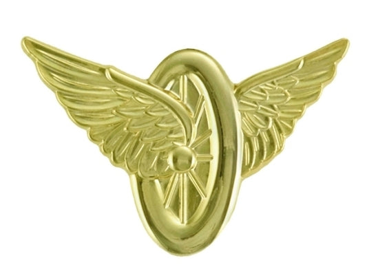 Wheel & Wings, Lapel Pin, 1-5/16x1"