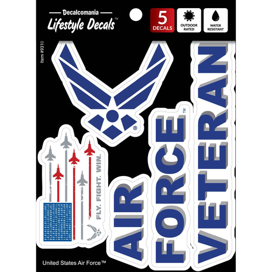 US Air Force Veteran Licensed Military Car Sticker Decal