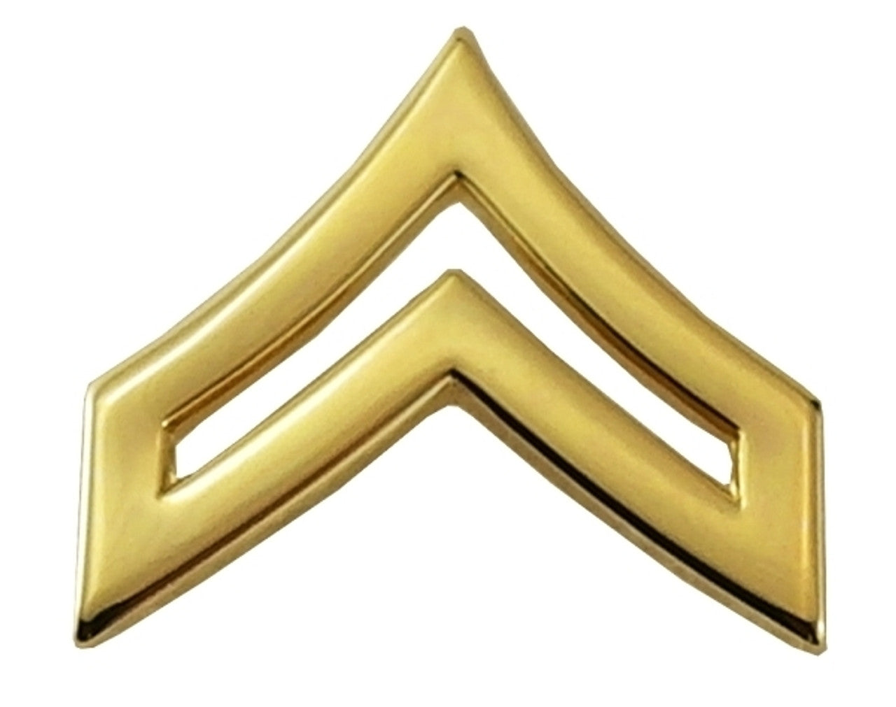 CPL Chevrons, Tall/Pointy, 2 Posts & Clutch Backs, Pairs, Pointy-3/4" Wide