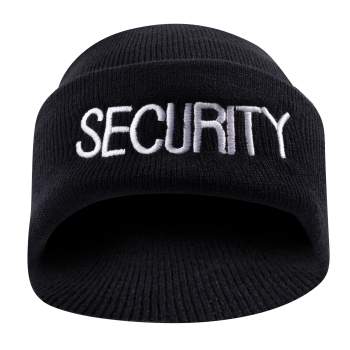 Security Embroidered Watch Cap