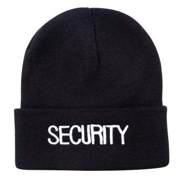 Security Embroidered Watch Cap