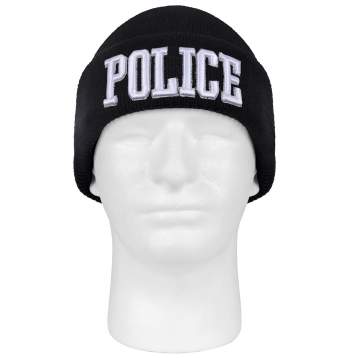 Deluxe Police Embroidered Watch Cap