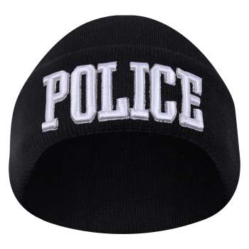 Deluxe Police Embroidered Watch Cap