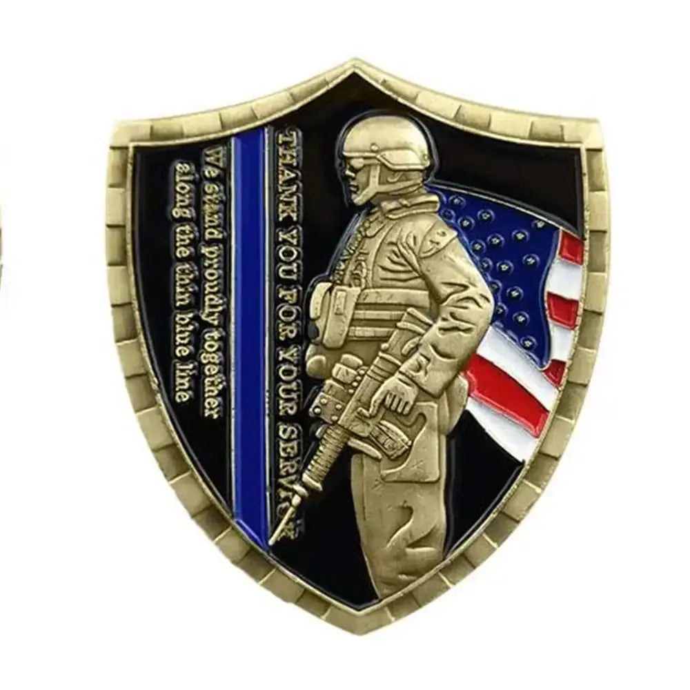 Police Officer Saint Michael 3D Commemorative Coin
