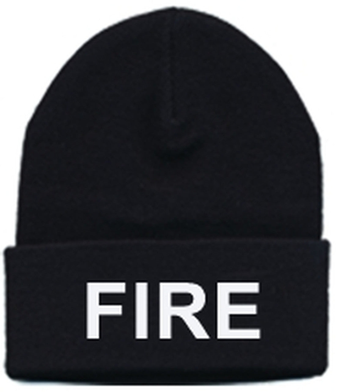 FIRE Watch Cap, White/Black, One Size Fits All