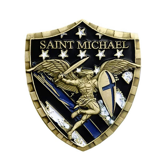 Police Officer Saint Michael 3D Commemorative Coin