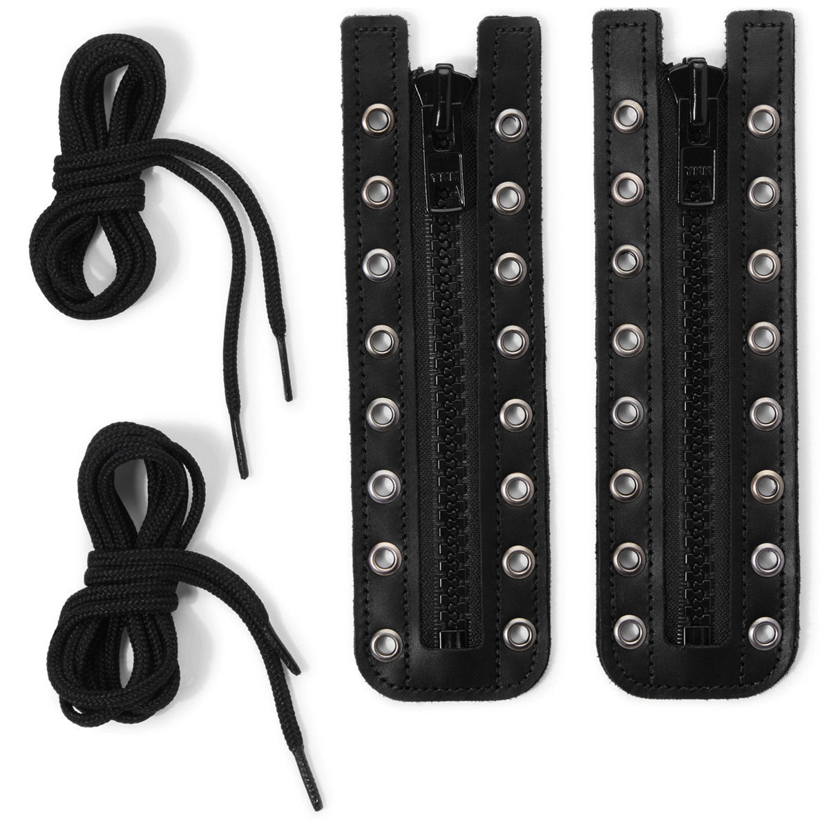 Lace-in Boot Zipper 6" Black