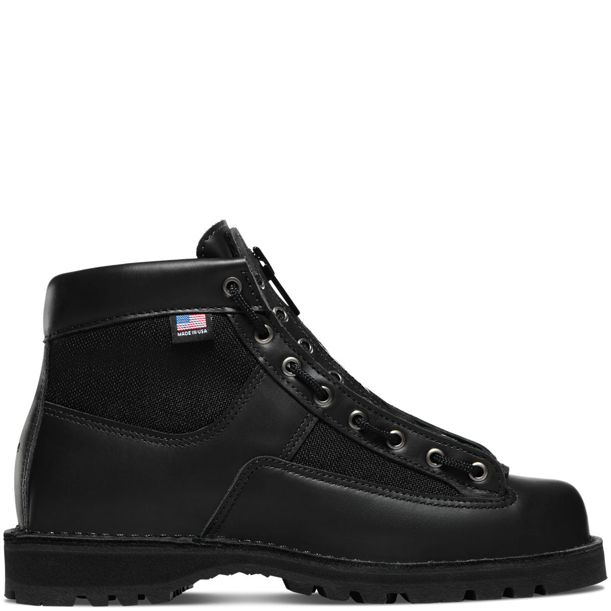 Lace-in Boot Zipper 6" Black