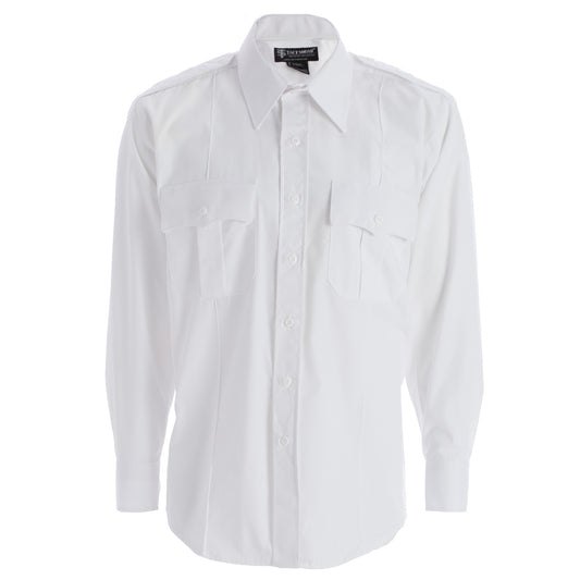 8003 Polyester/Cotton Long Sleeve Uniform Shirt - White