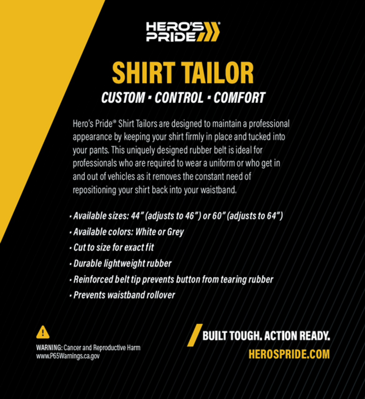 Shirt Tailor Rubber Belt - Adjustable Shirt Keeper