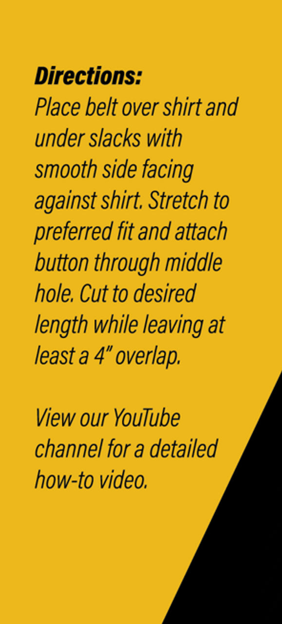 Shirt Tailor Rubber Belt - Adjustable Shirt Keeper