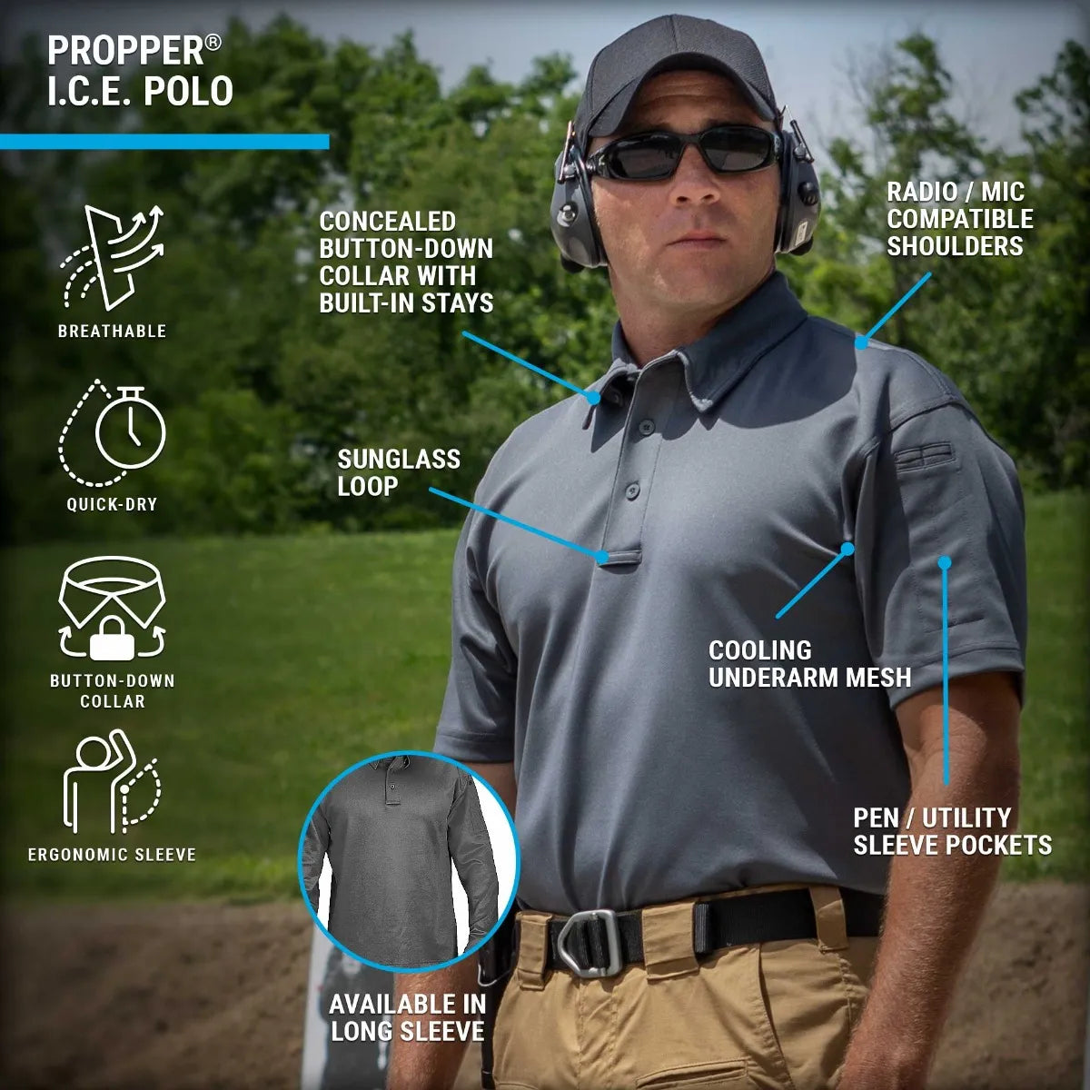 I.C.E.® Men’s Performance Polo - Short Sleeve