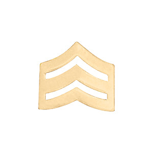 3/4" Sergeant Chevron Collar Pins - Pair