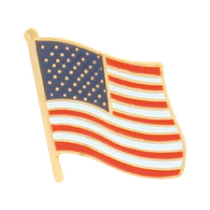 Wavy American Flag Pin