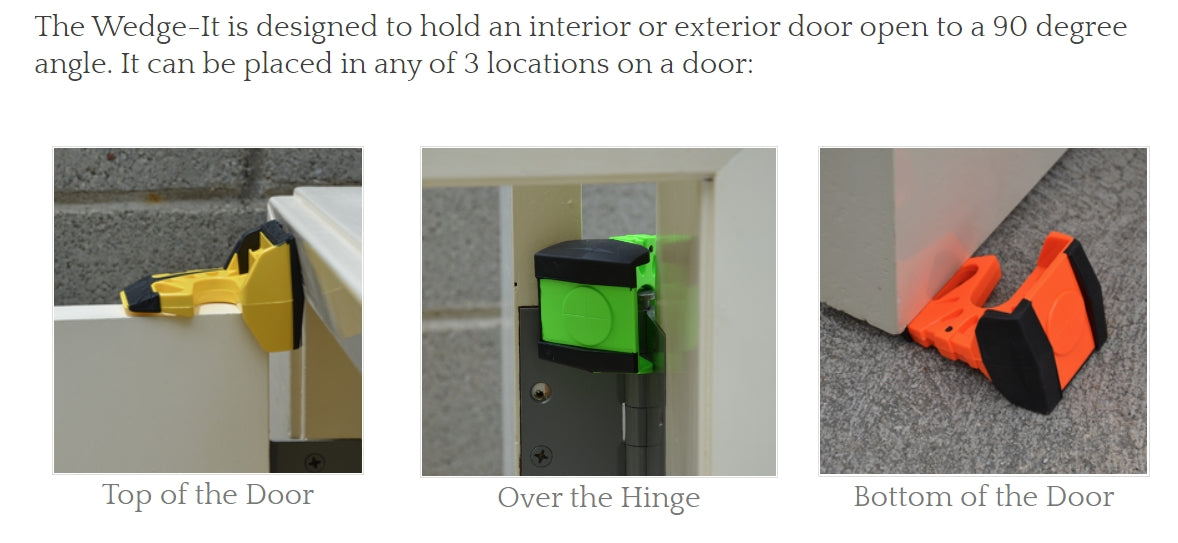 Wedge-It - The Ultimate Portable Temporary Doorstop