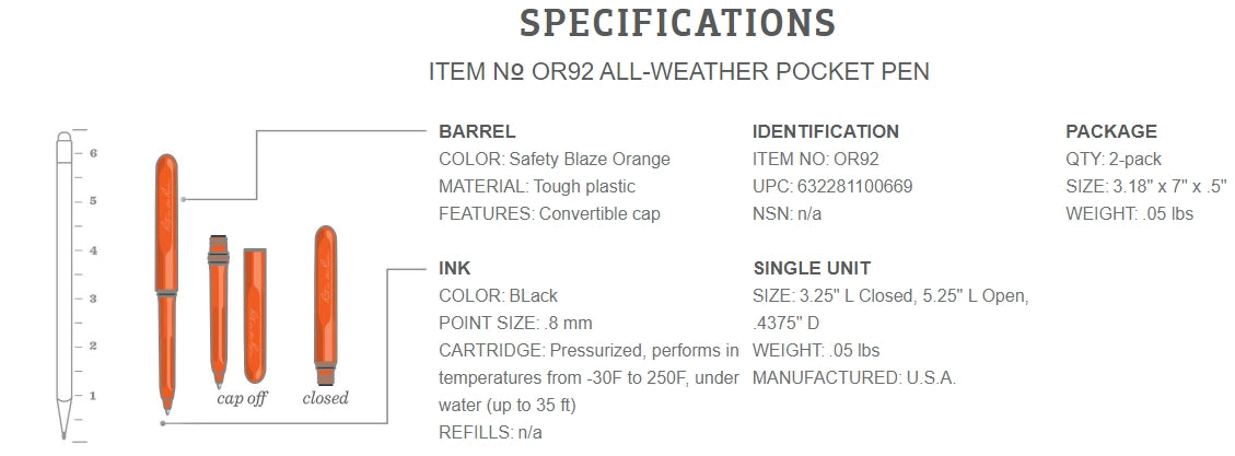 All-Weather Pocket Pen