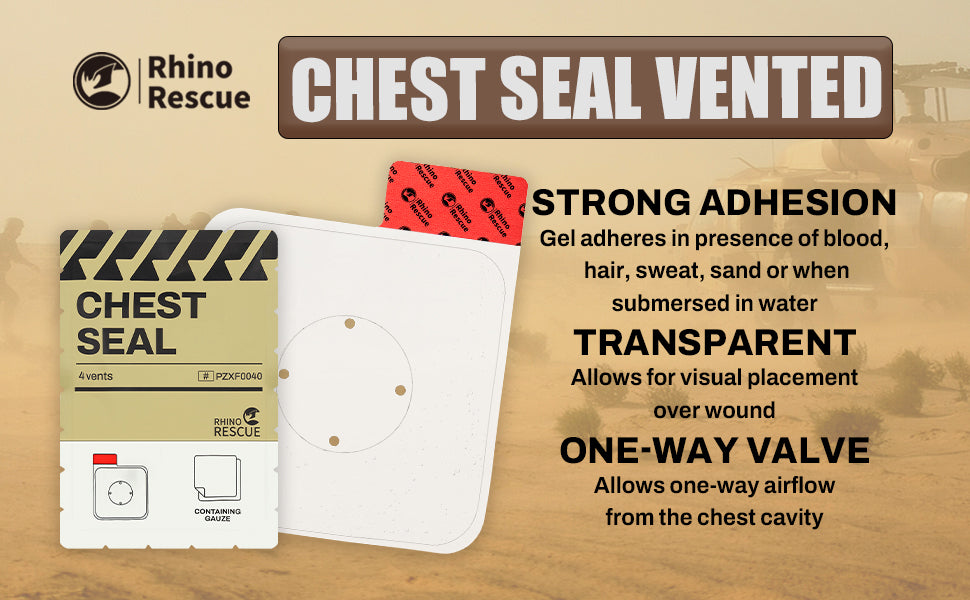 RHINO RESCUE Vented Chest Seal