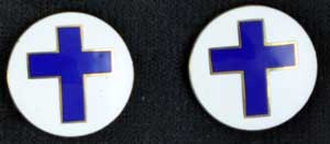 15/16" CHAPLIN CROSS / BLUE