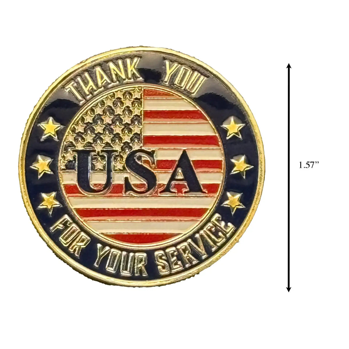 Patriotic USA Flag Commemorative Gold Plated Coin
