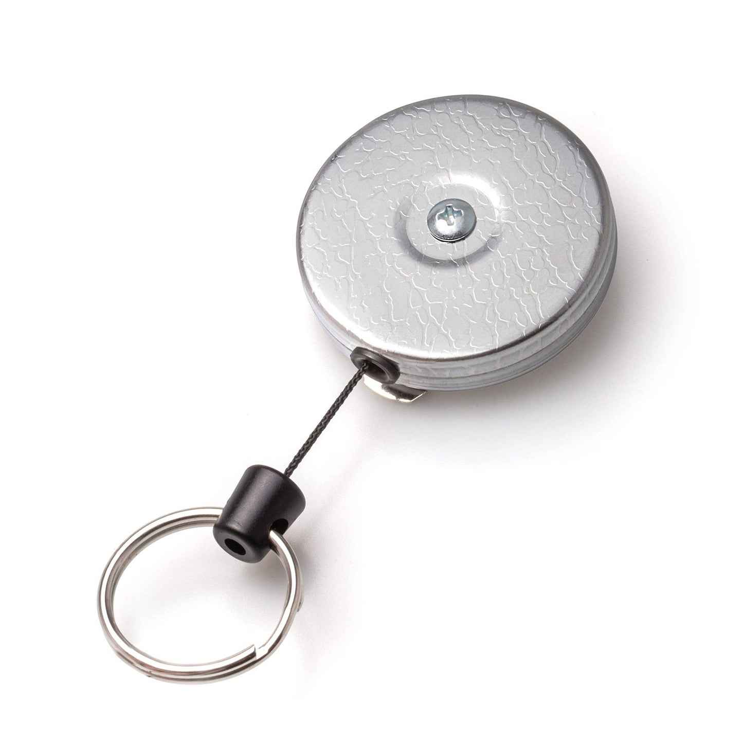 KEY-BAK Original Series Retractable Keychain in Vintage Chro