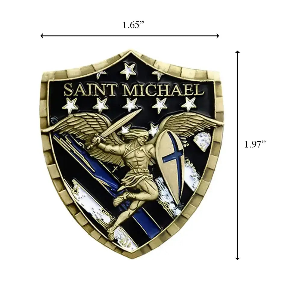 Police Officer Saint Michael 3D Commemorative Coin