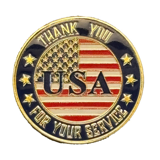 Patriotic USA Flag Commemorative Gold Plated Coin