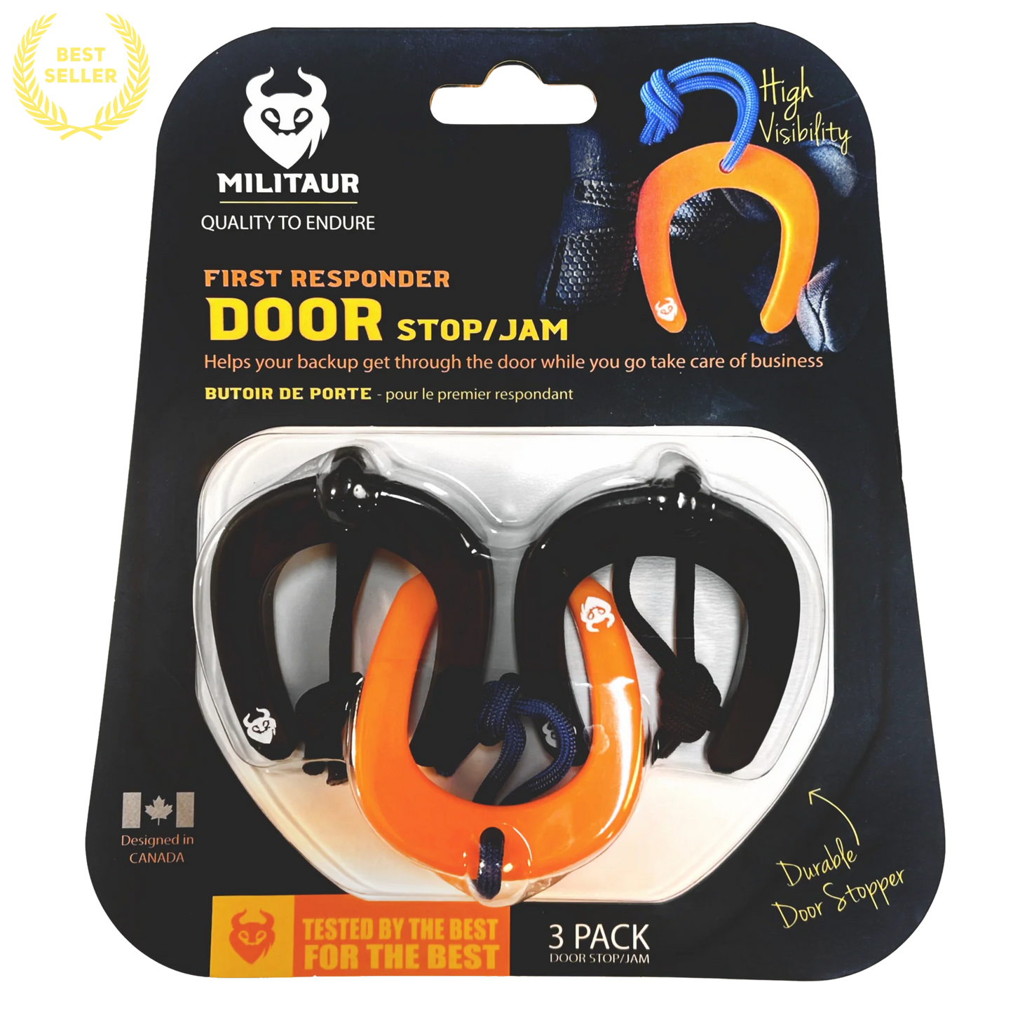 MILITAUR First Responder Door Stop/Jam (MULTI-3 Pack)