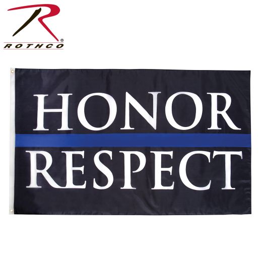 3' X 5' HONOR/RESPECT THIN BLUE LINE FLAG
