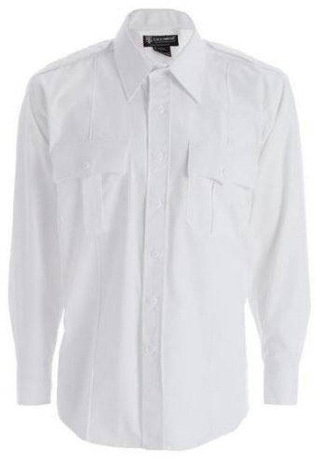 8003W  Women's Polyester/Cotton Long Sleeve Uniform Shirt - White